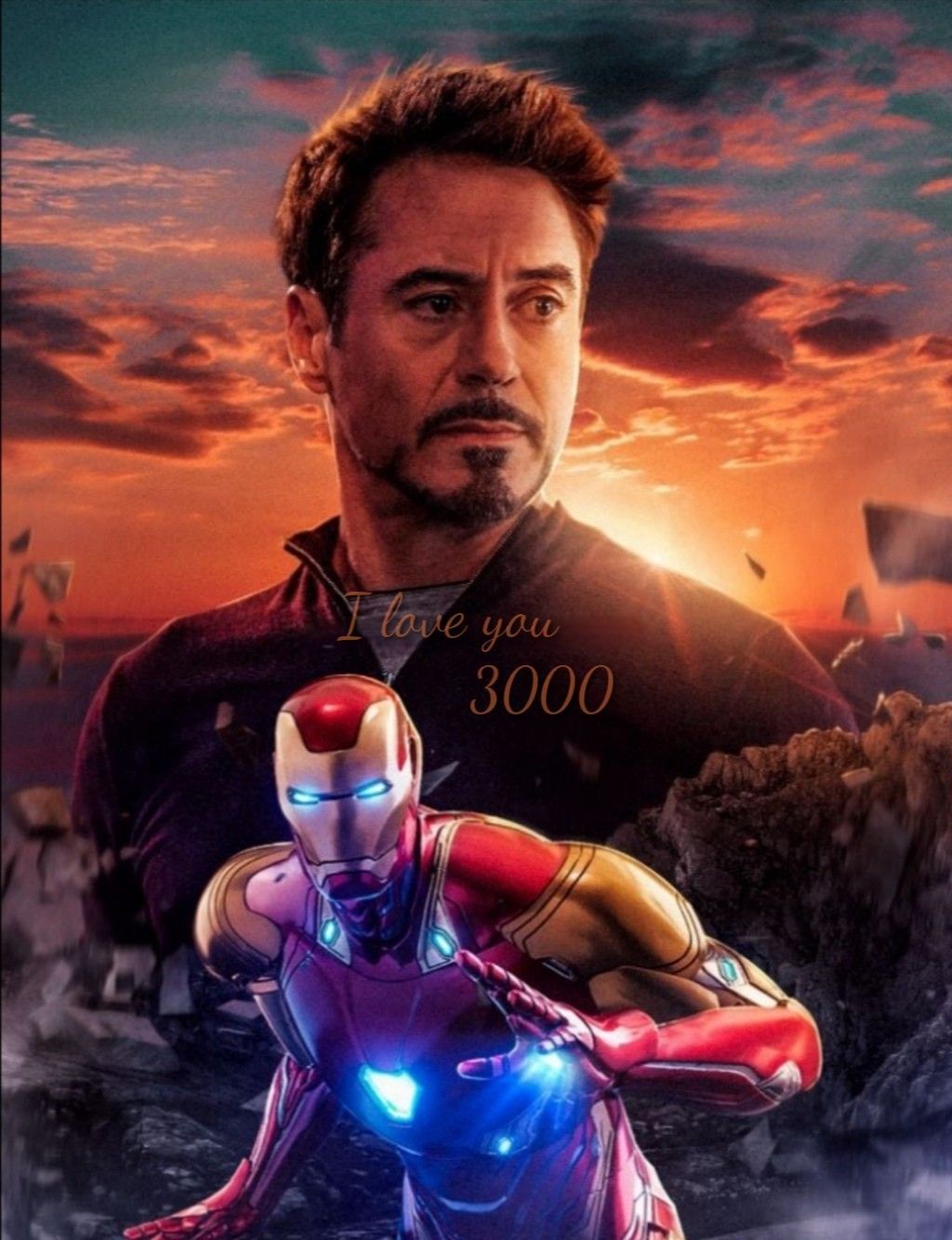 I love you 3000 ❤️ #TonyStark #IronMan #TheAvengersEndgame. Iron man stark, Iron man avengers, Marvel iron man