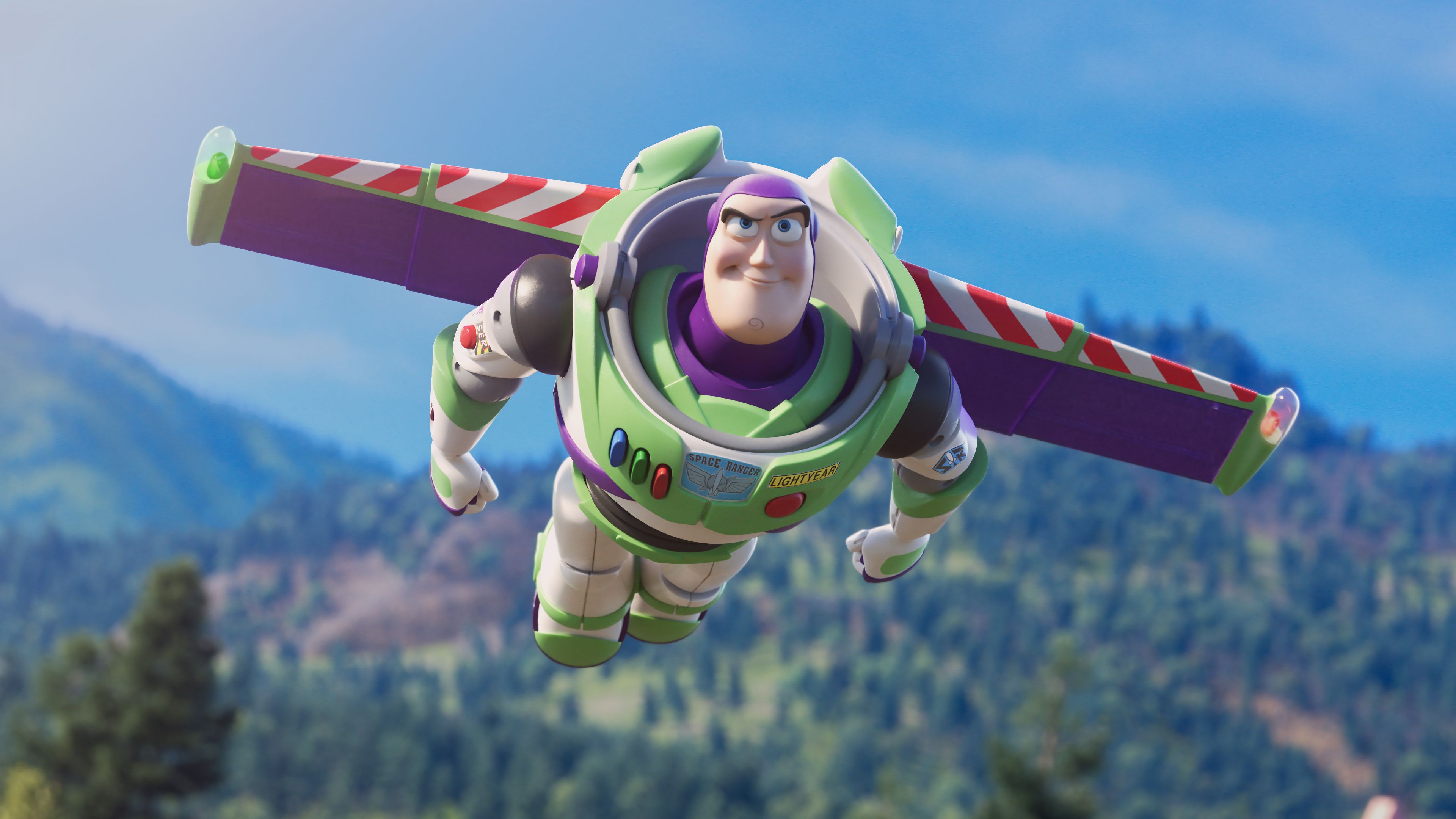 Buzz Lightyear flying Toy Story 4 Wallpaper 4k Ultra HD