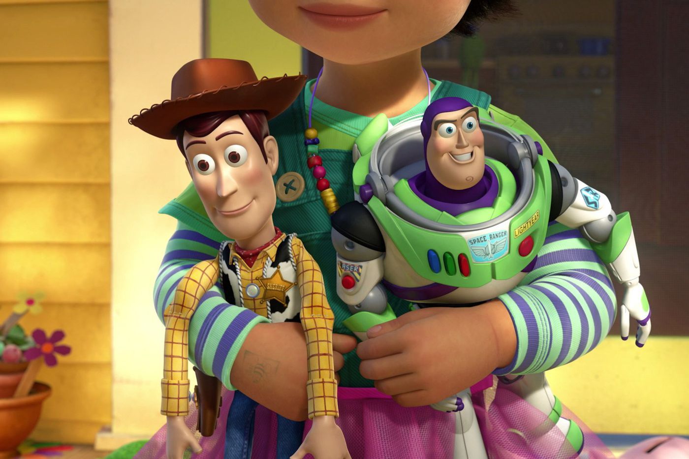 The Toy Story movies are really about Woody growing from child to.