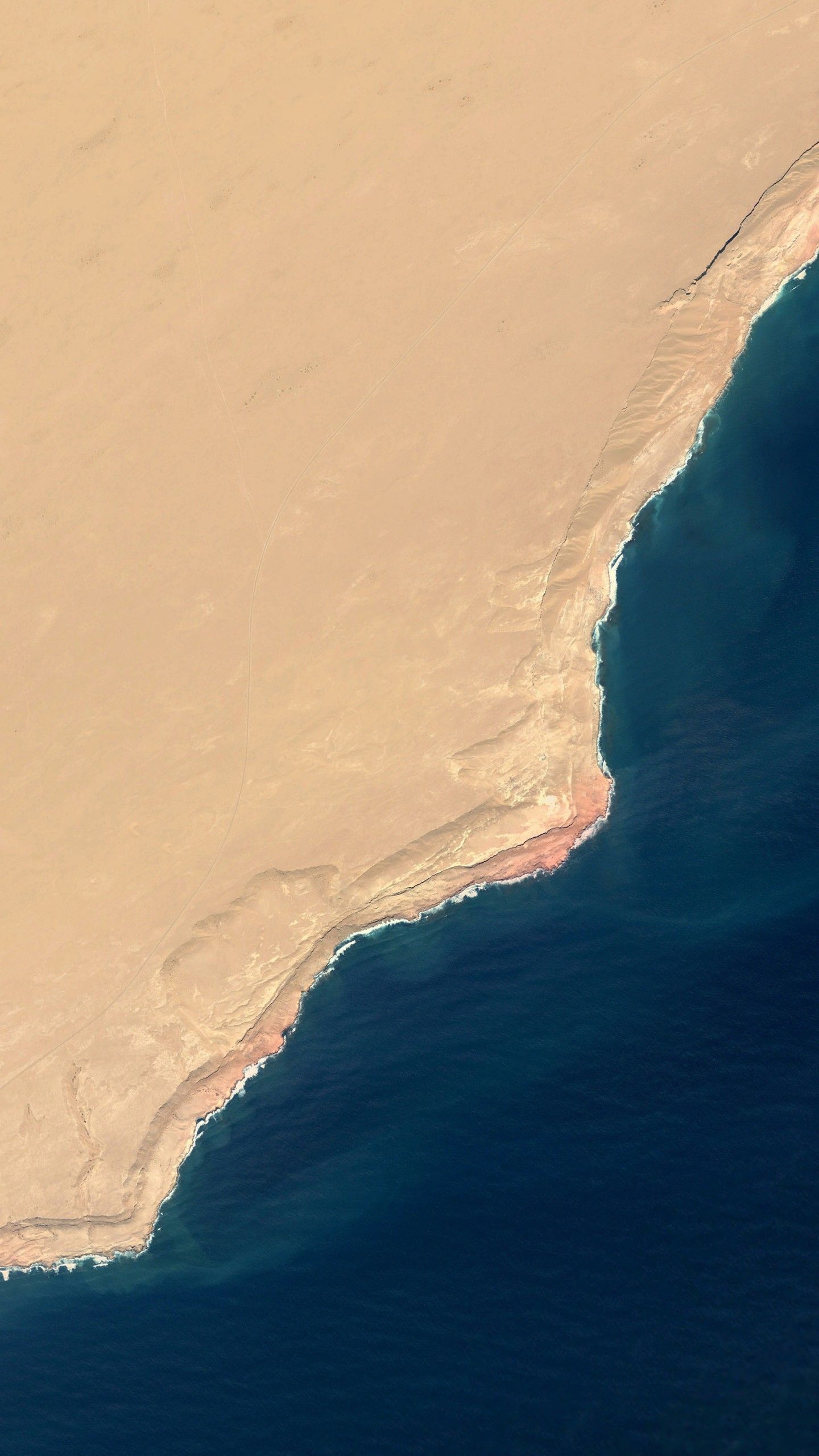 Coastline in Google Earth Wallpaper