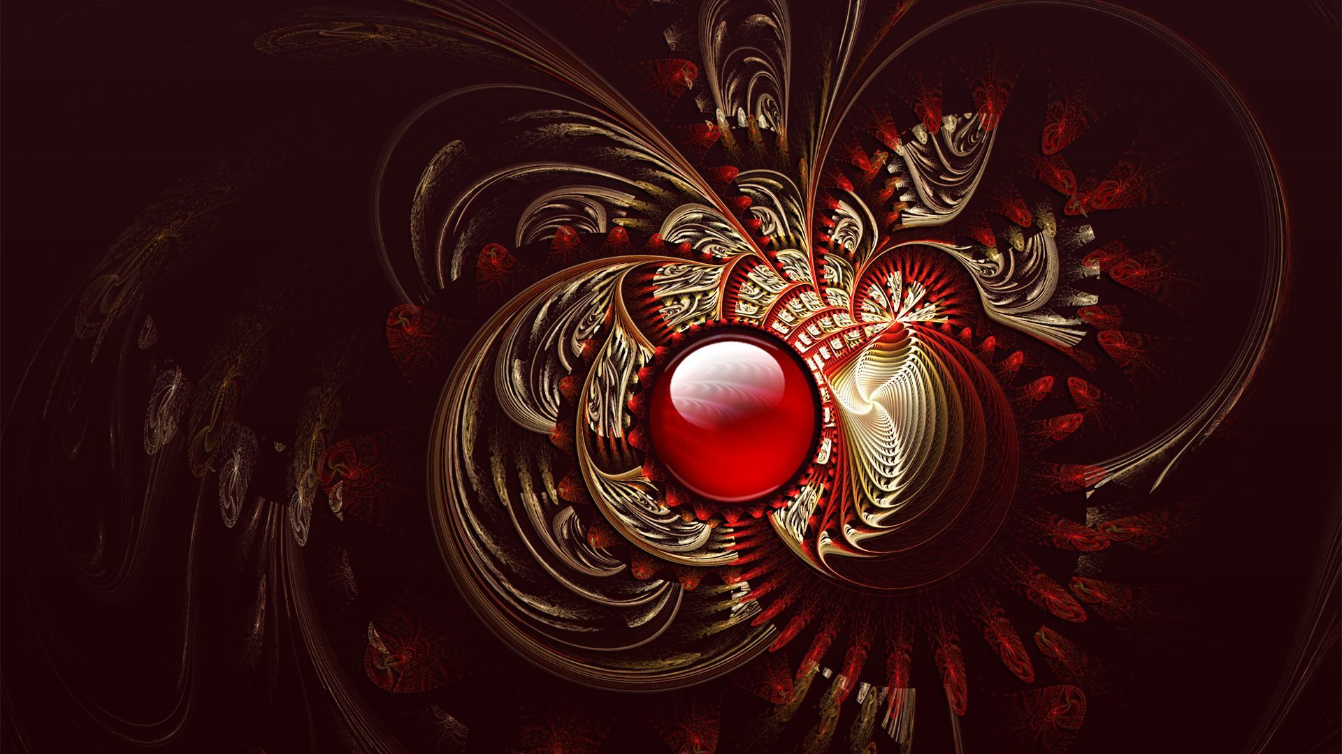 Red Dark Abstract HD Wallpaper