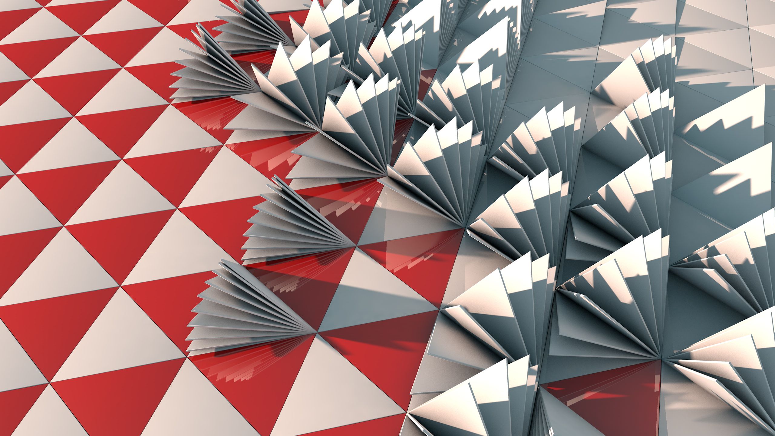 3D Triangle Red Abstract Red, HD Abstract, 4k Wallpaper, Image, Background, Photo and Picture