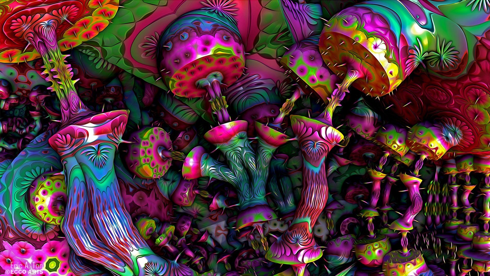 Trippy Mushroom HD Wallpapers.