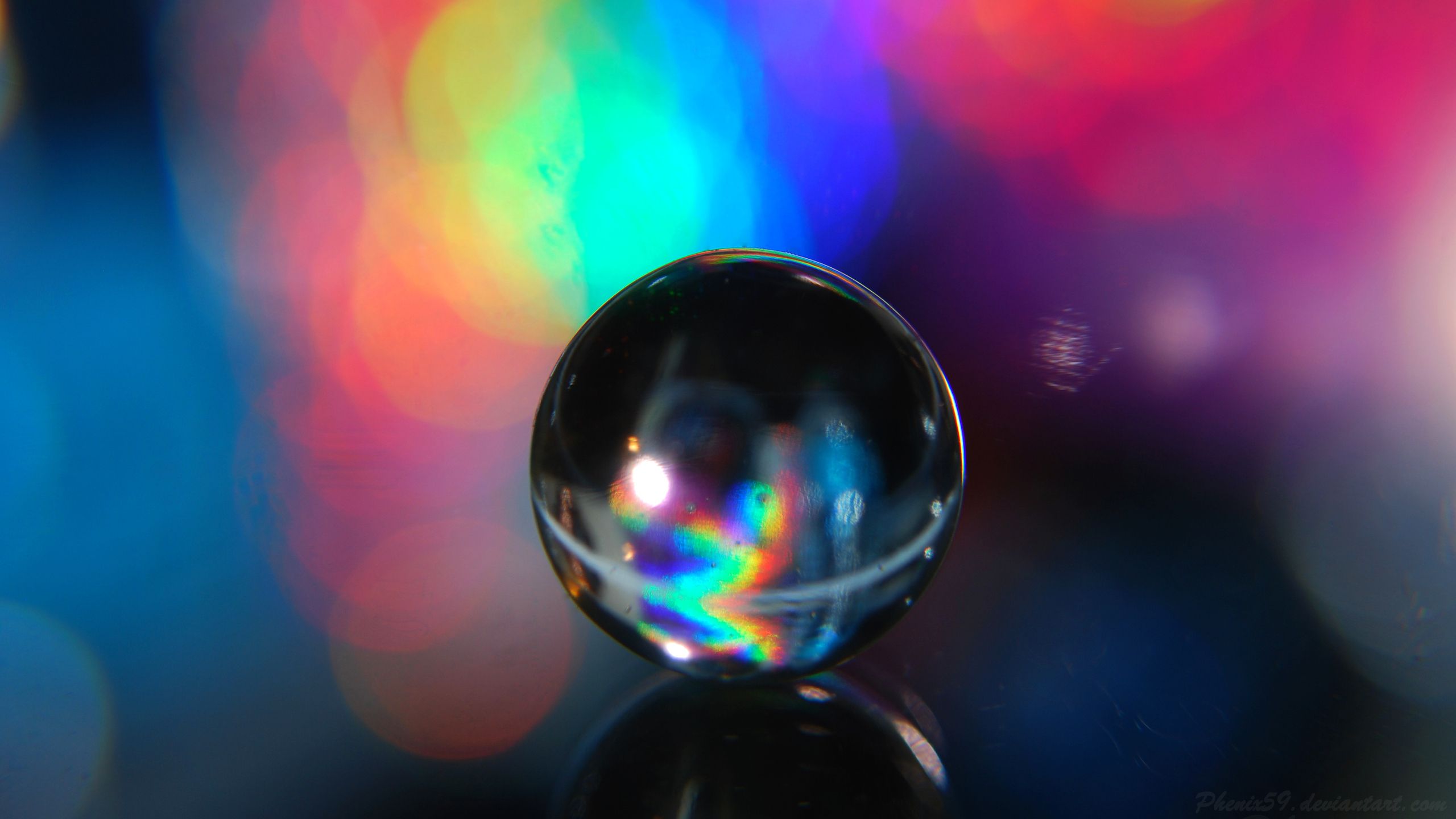 Abstract Macro Water Crystal Globe 4k 1440P Resolution
