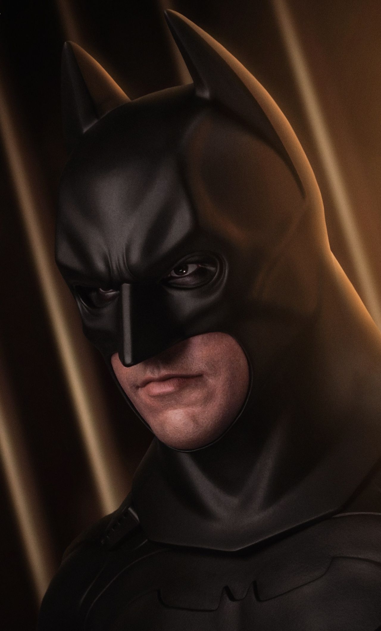 Download Batman, superhero, Batman Begins, movie, figure, dark wallpaper, 1280x iPhone 6 Plus