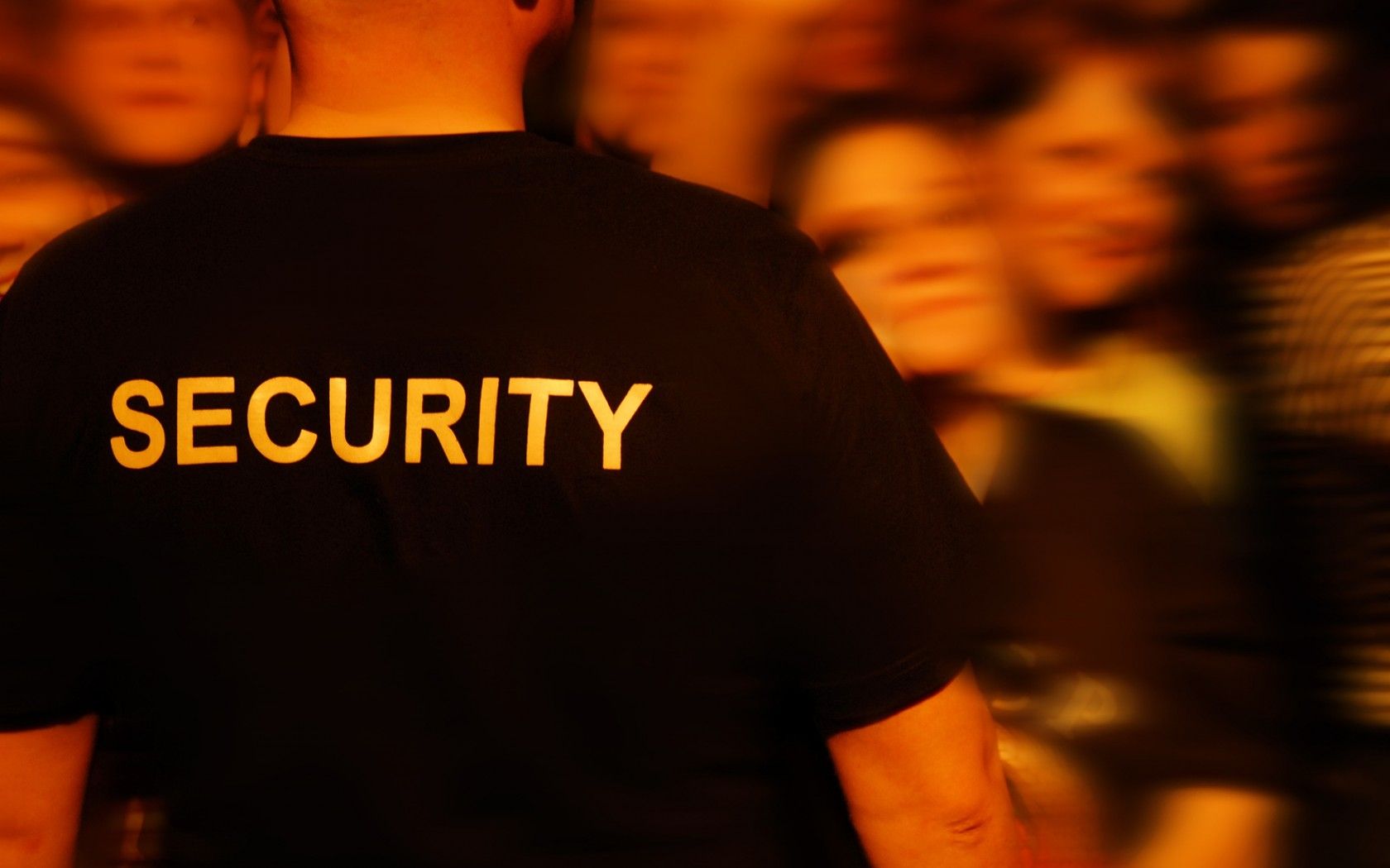 Download 1680x1050 Security Guard at Teen Pop Idol Concert Wallpaper