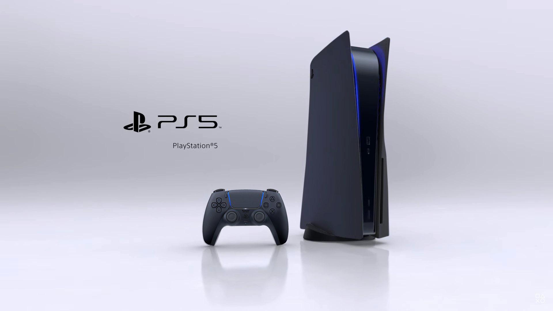 Black PlayStation 5 Mockup