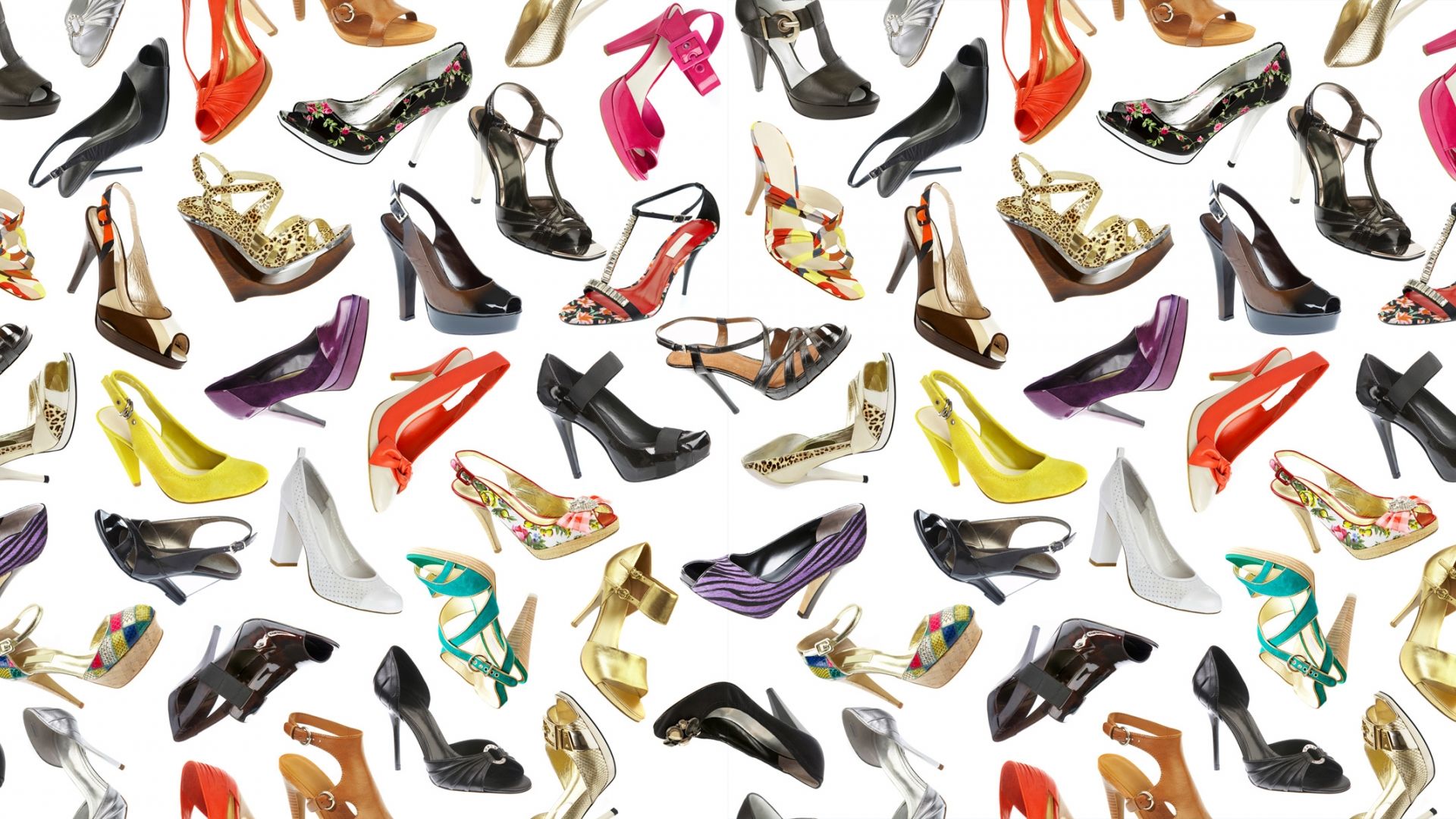 Много женской обуви