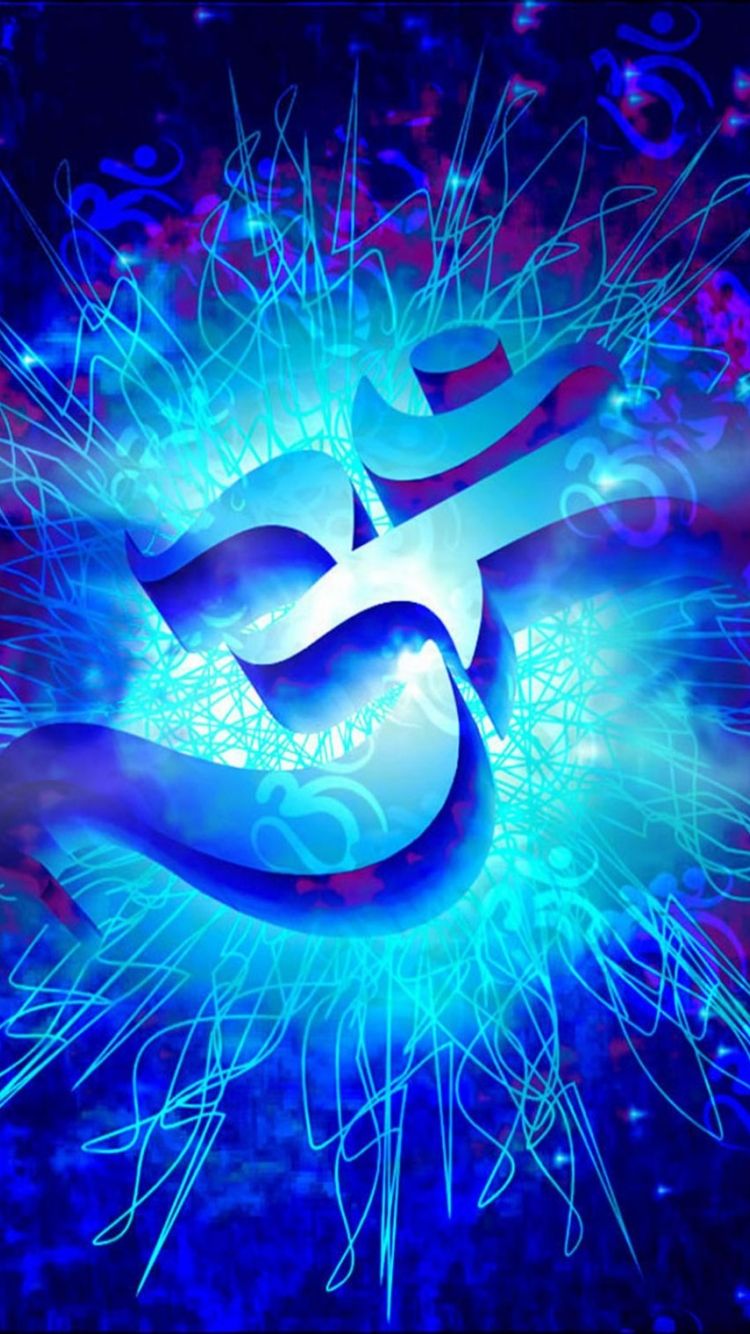 Free download Download Om Peace 3D Blue Pure 4K Ultra HD Mobile