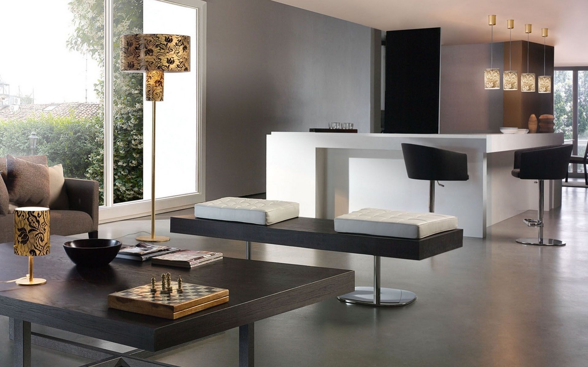 Home design wallpaper. Minimalist home furniture, Modern home