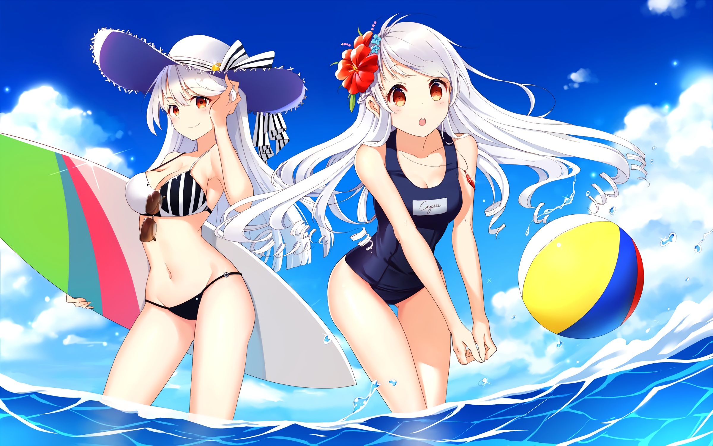 Anime Girls Swimming
