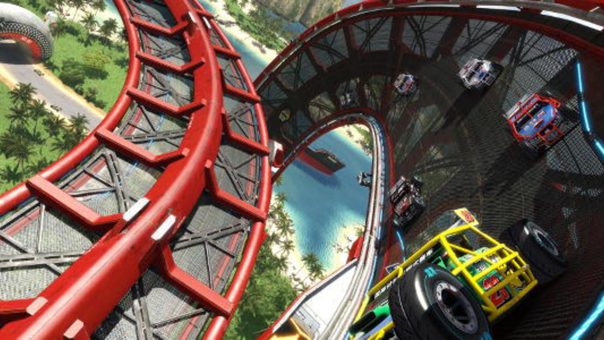 Trackmania Turbo's Upside Down Roads & One Car Co Op. Rock Paper