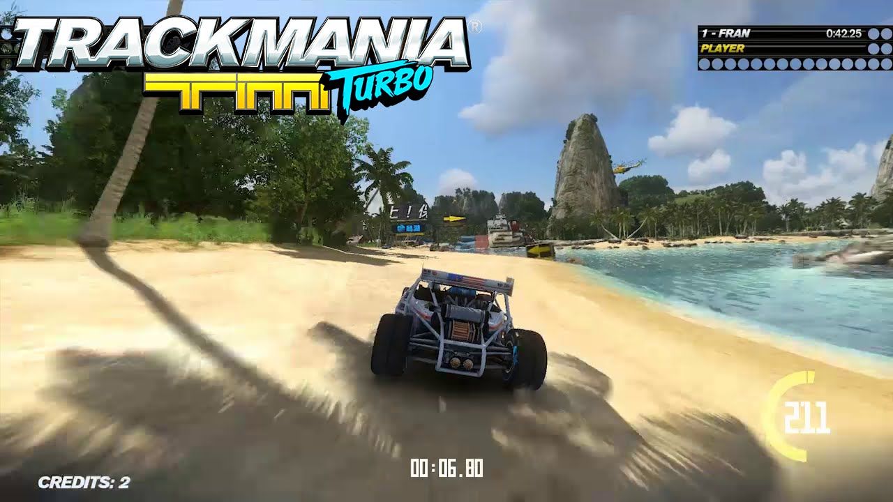 Trackmania Turbo's Upside Down Roads & One Car Co Op. Rock Paper