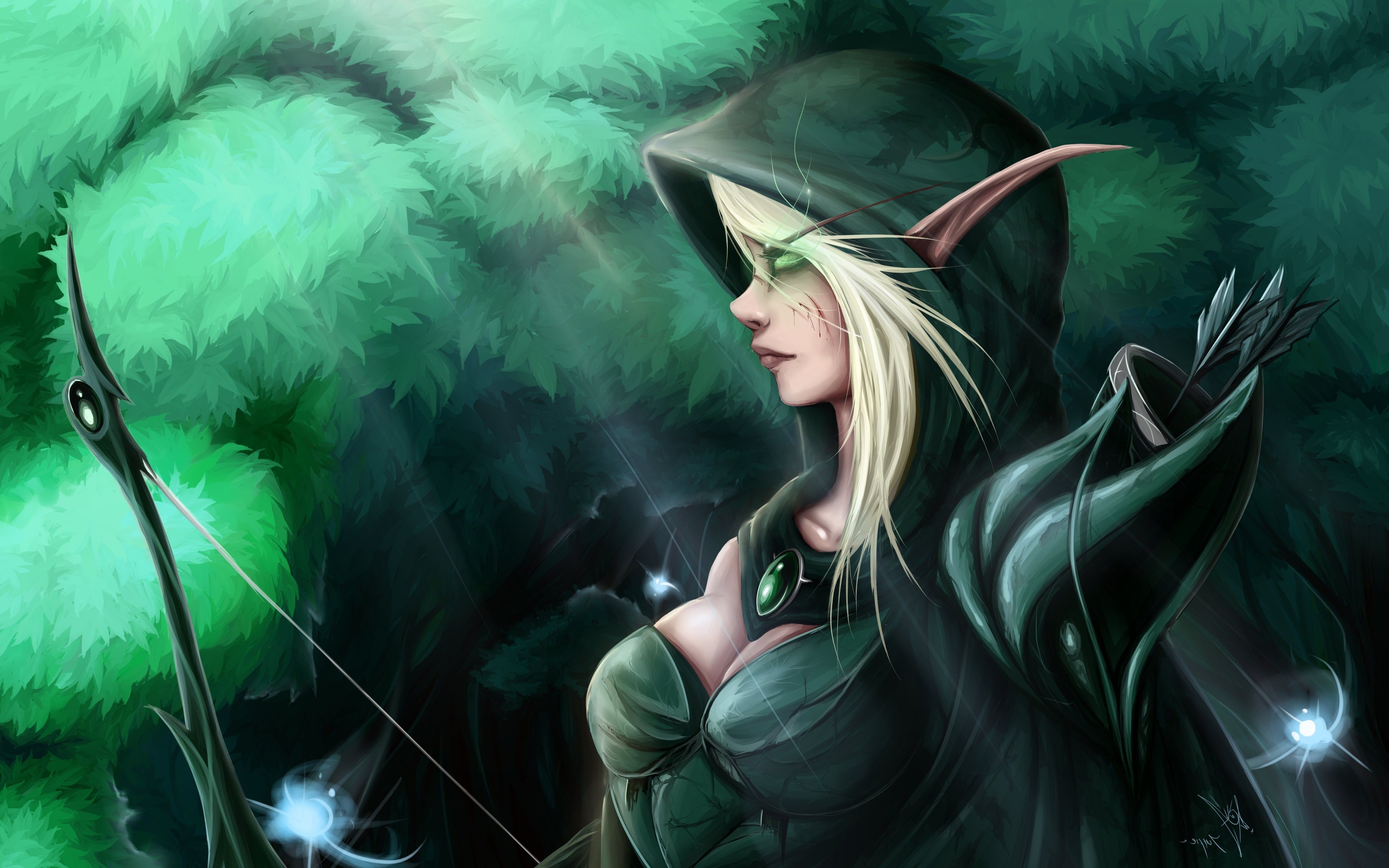 elves, Women, Fantasy Art, Archers Wallpaper HD / Desktop