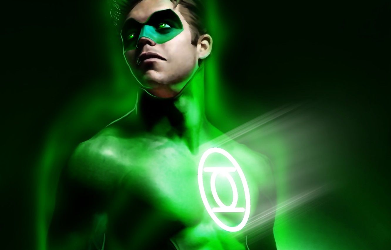 Wallpaper mask, art, costume, Green Lantern, green lantern, DC