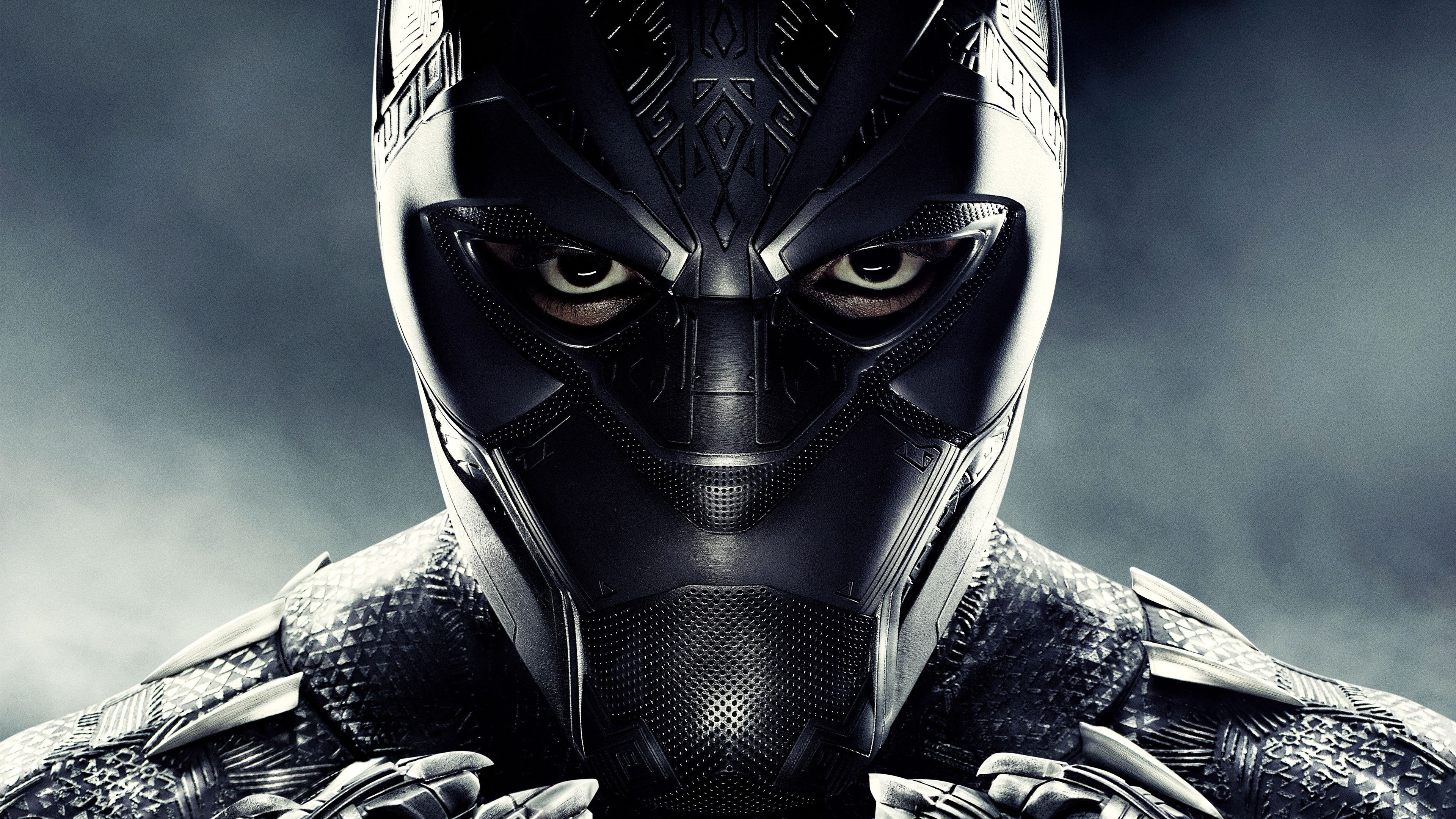 Wallpaper Black Panther, mask, superhero 3840x2160 UHD 4K Picture