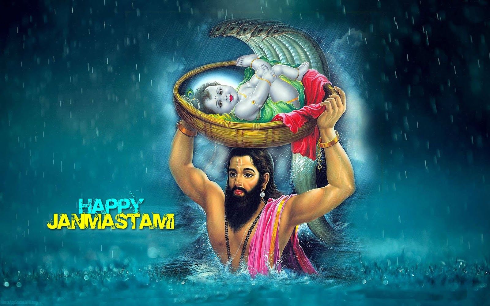 Happy krishna janmashtami 2019 wallpaper sms janmashtami HD photo