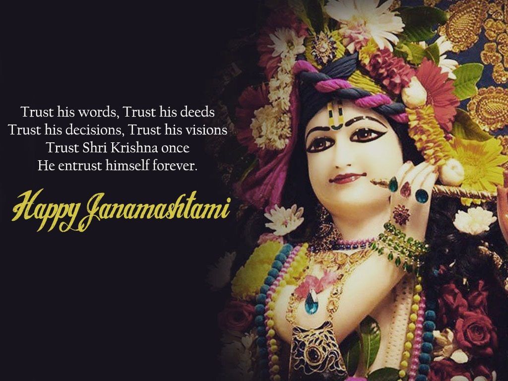 Happy Krishna Janmashtami HD Wallpaper & Image With Best Wishes