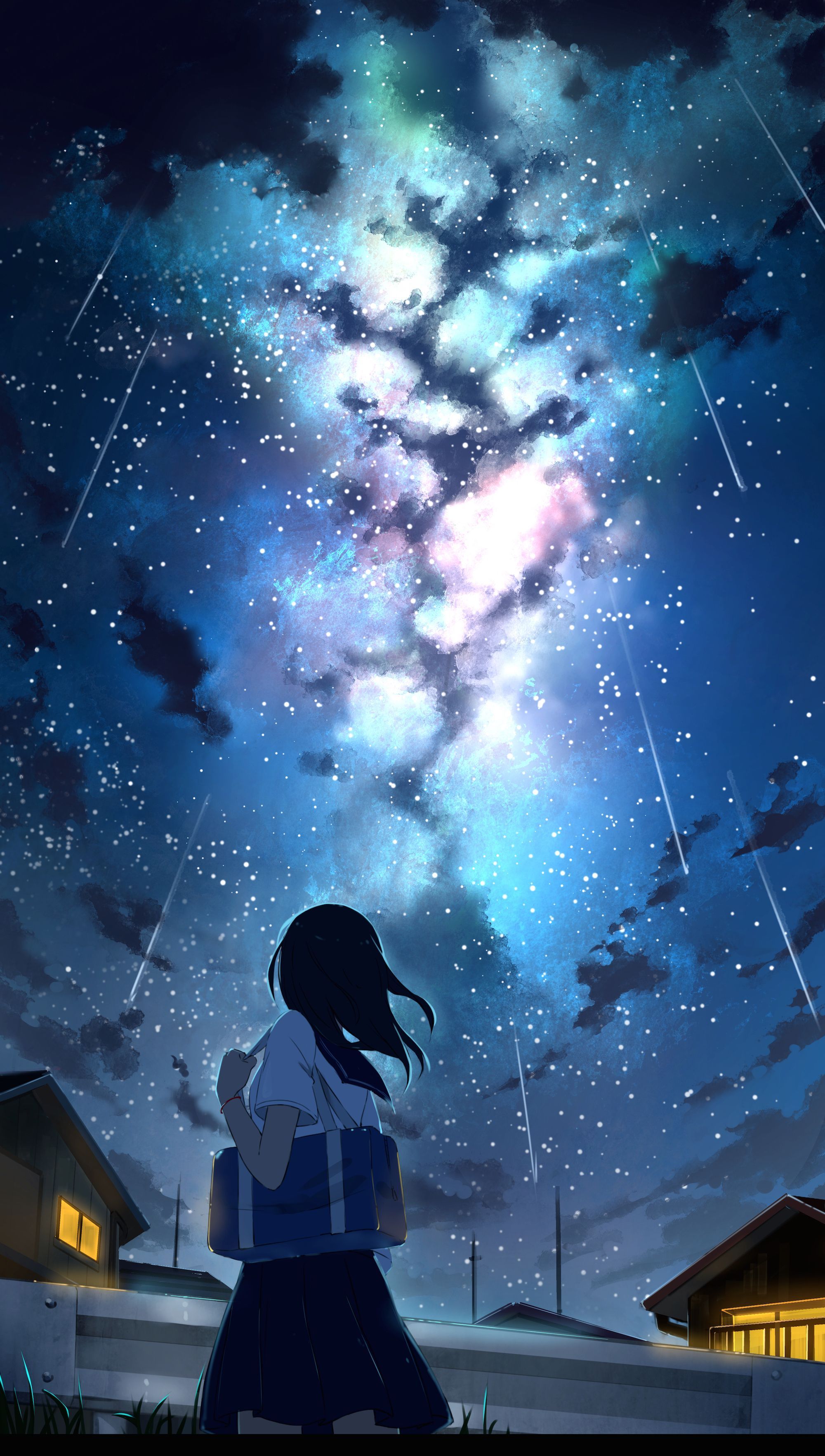 Galaxy Wallpaper Anime Girl gambar ke 8