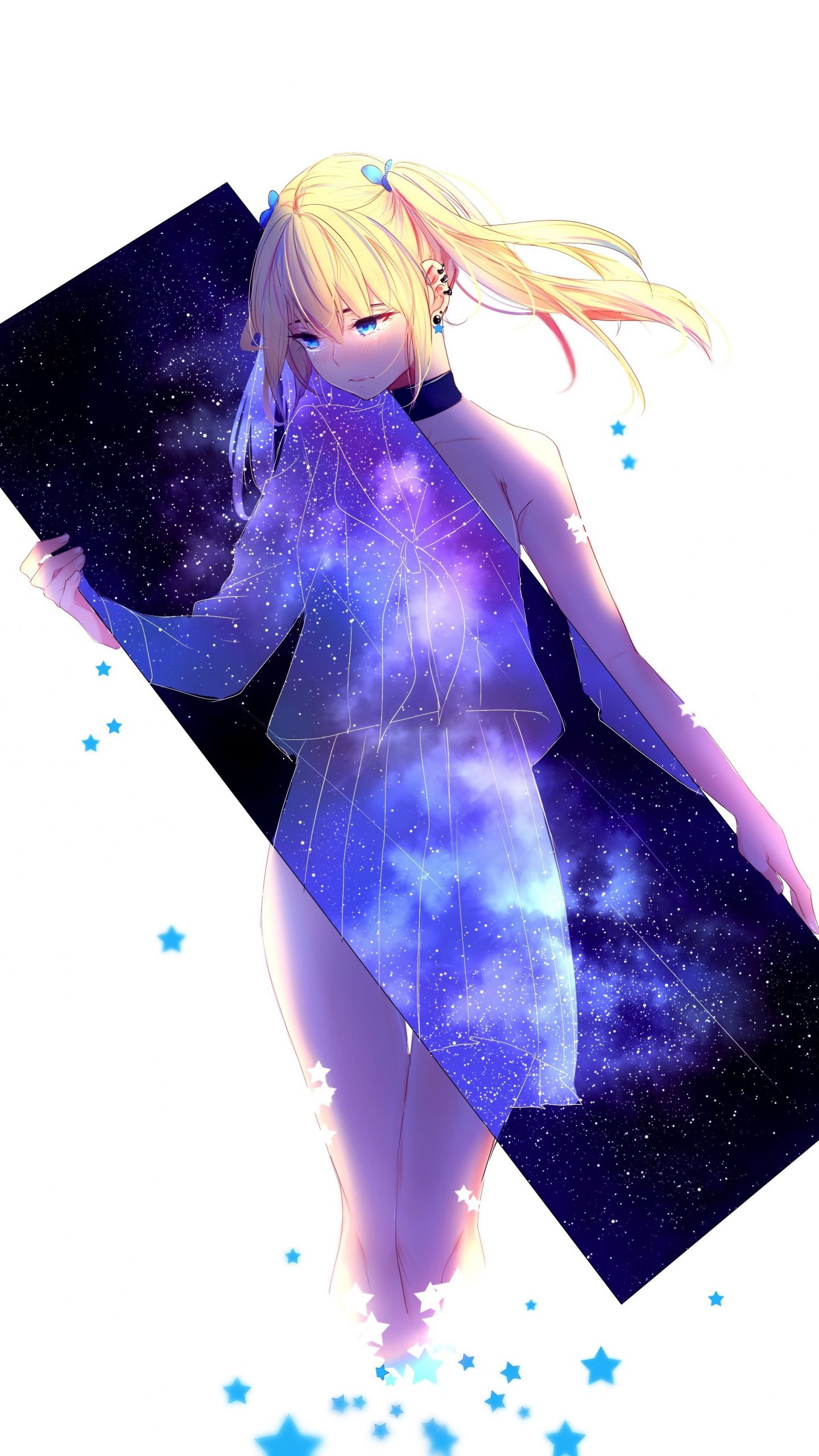 Nếu bạn yêu thích anime và thiên niên kỷ, bạn sẽ không muốn bỏ lỡ hình ảnh cô gái anime trong vũ trụ. Bức tranh này là một sự kết hợp hoàn hảo giữa màu sắc vô tận của vũ trụ và sự dịu dàng của nhân vật. Hãy thưởng thức và thám hiểm các tinh vân và hành tinh trong vũ trụ qua bức tranh này.