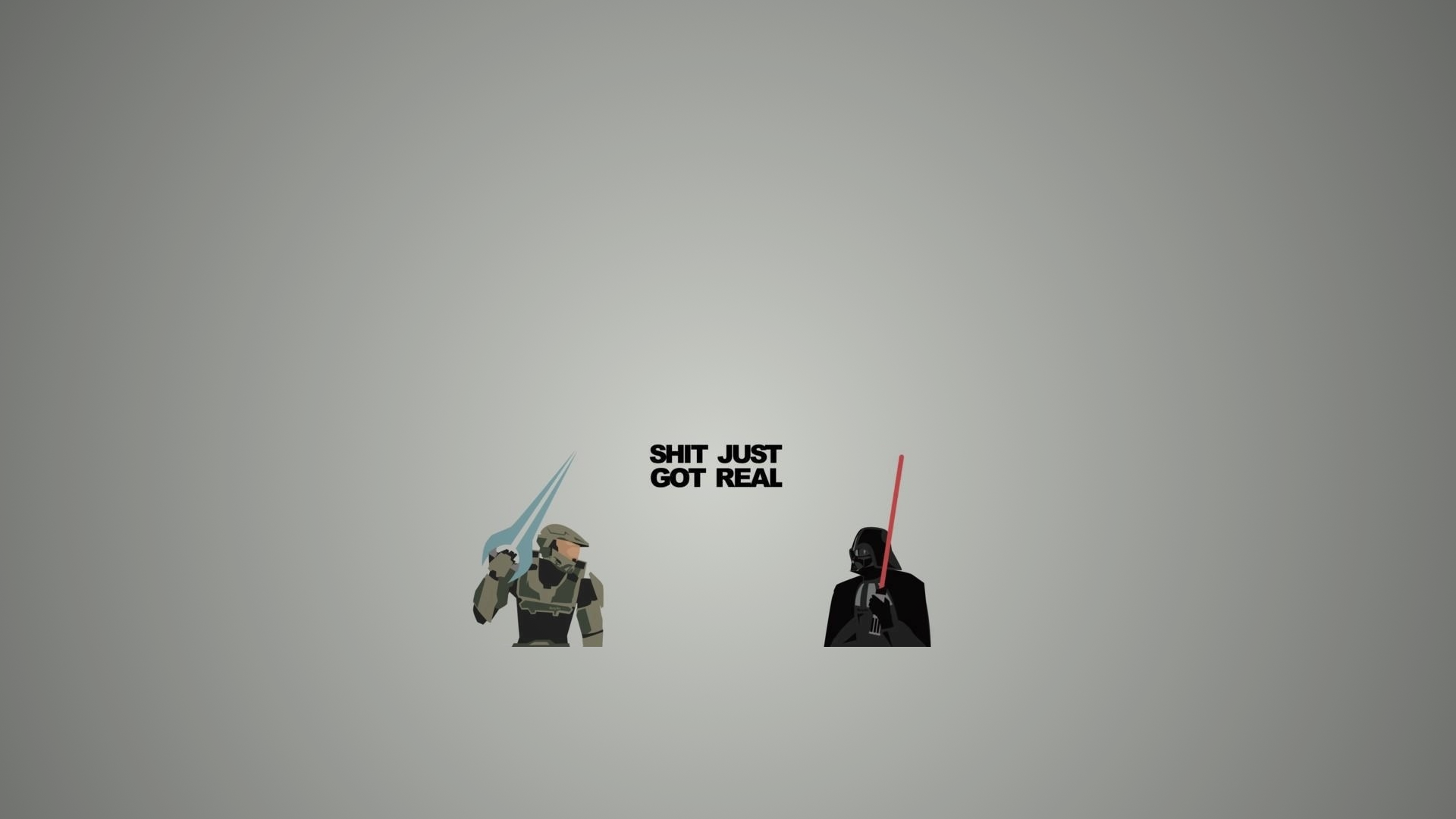 Wallpaper Chief vs Vader as hell