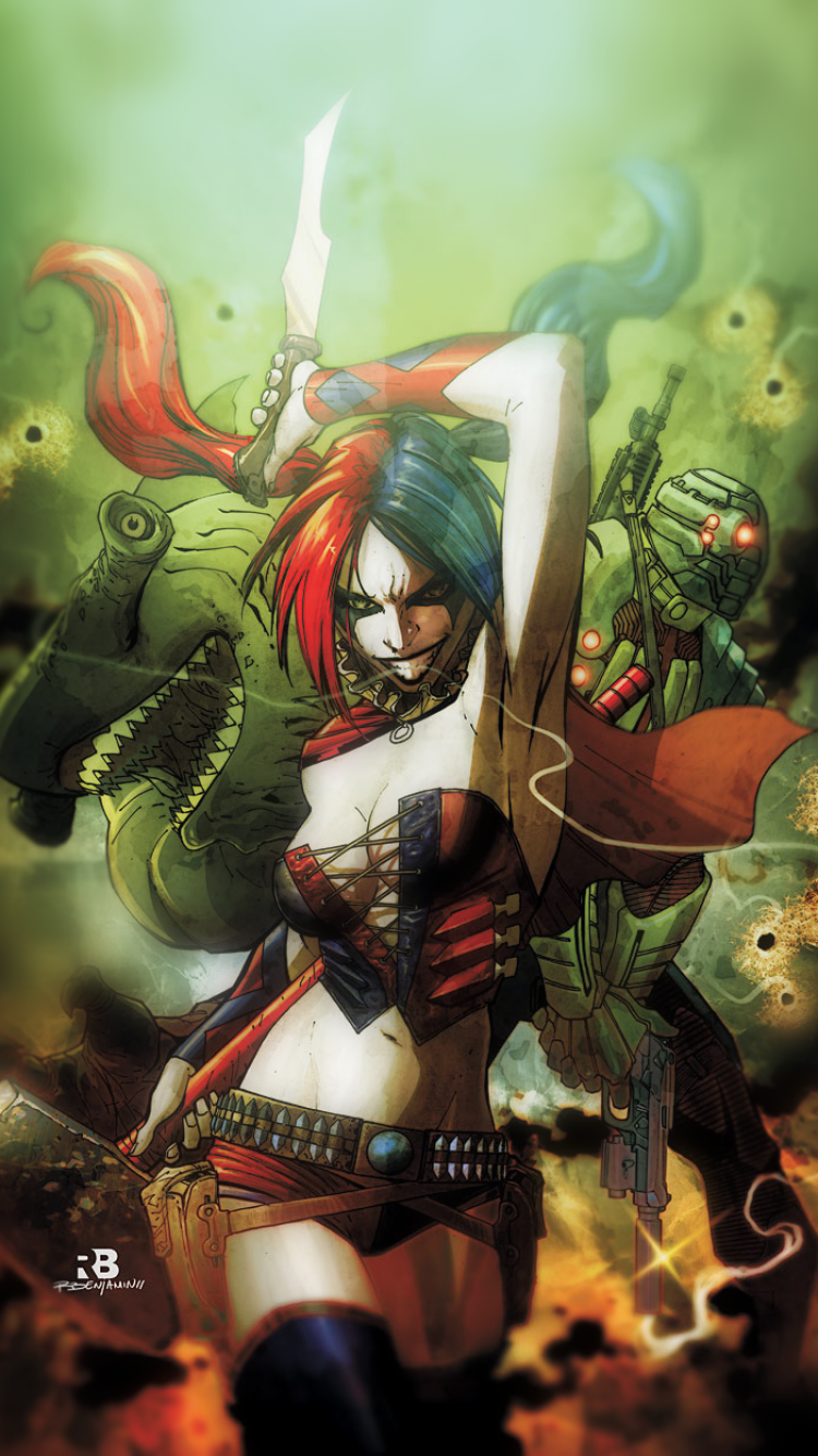 Comics Harley Quinn (750x1334) Wallpaper