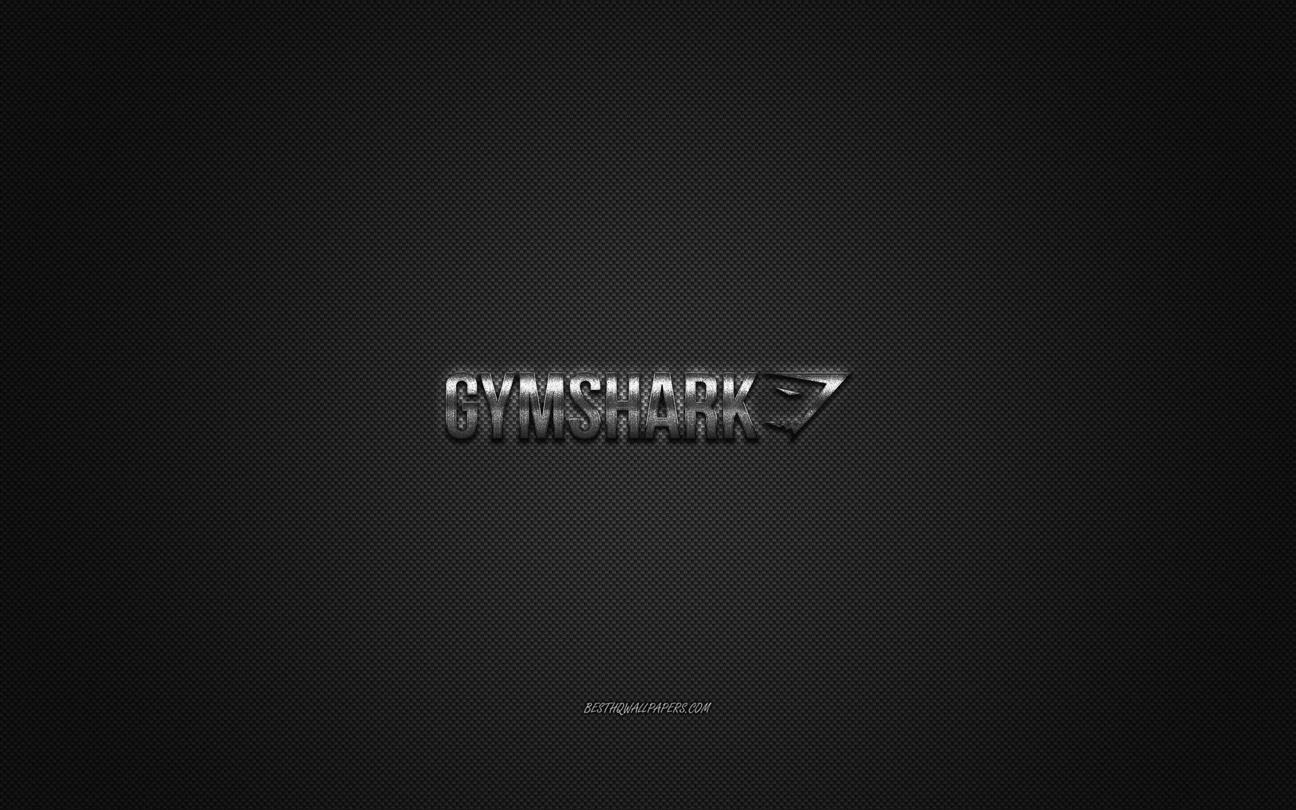 Download wallpaper Gymshark logo, metal emblem, apparel brand