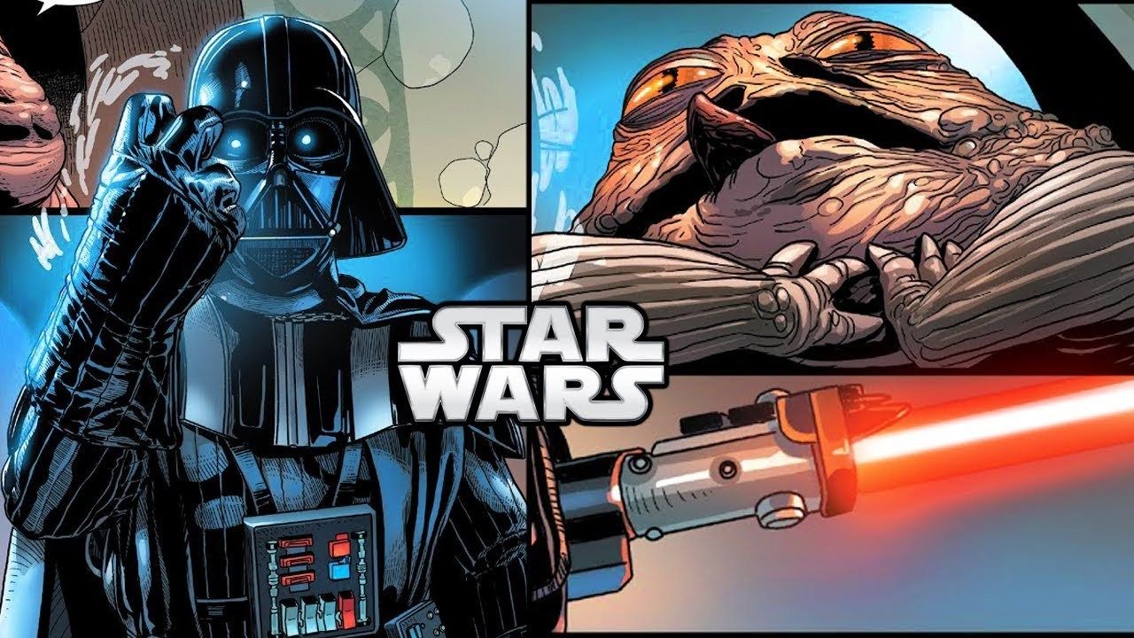 How Darth Vader FORCE CHOKED Jabba The Hutt (CANON)
