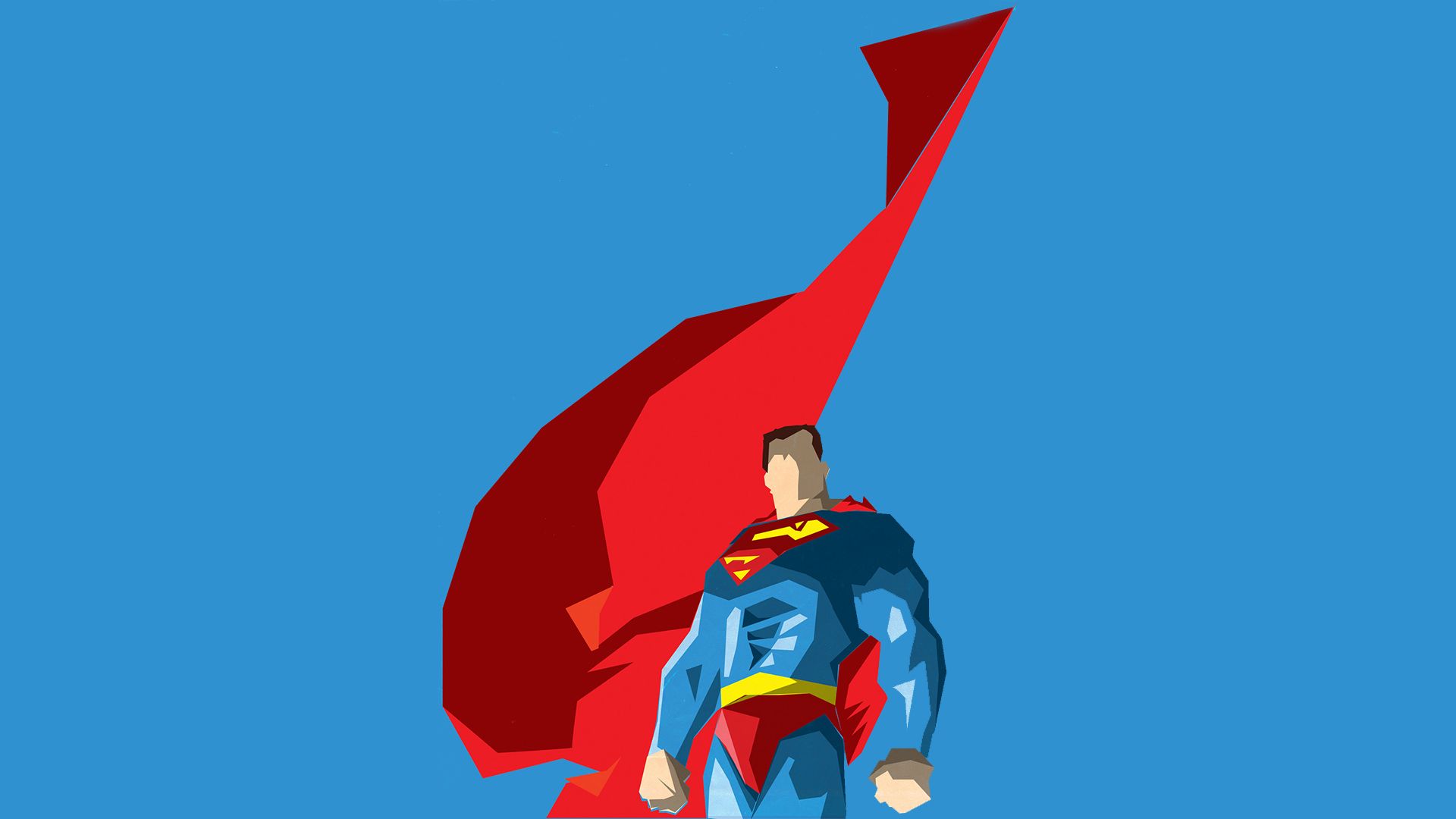 Superman Flying Cape Artwork, HD Superheroes, 4k Wallpaper
