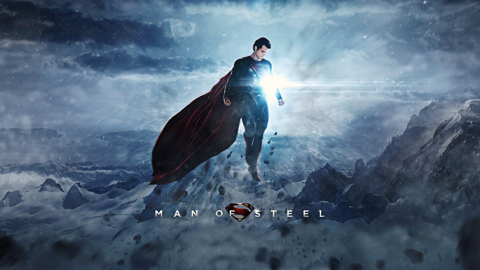 Man of Steel Superman Light Henry Cavill wallpaperx1080
