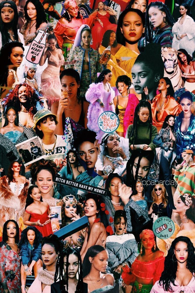 Egirl Aesthetic Wallpaper Collage. Rihanna, 90s wallpaper, Rap