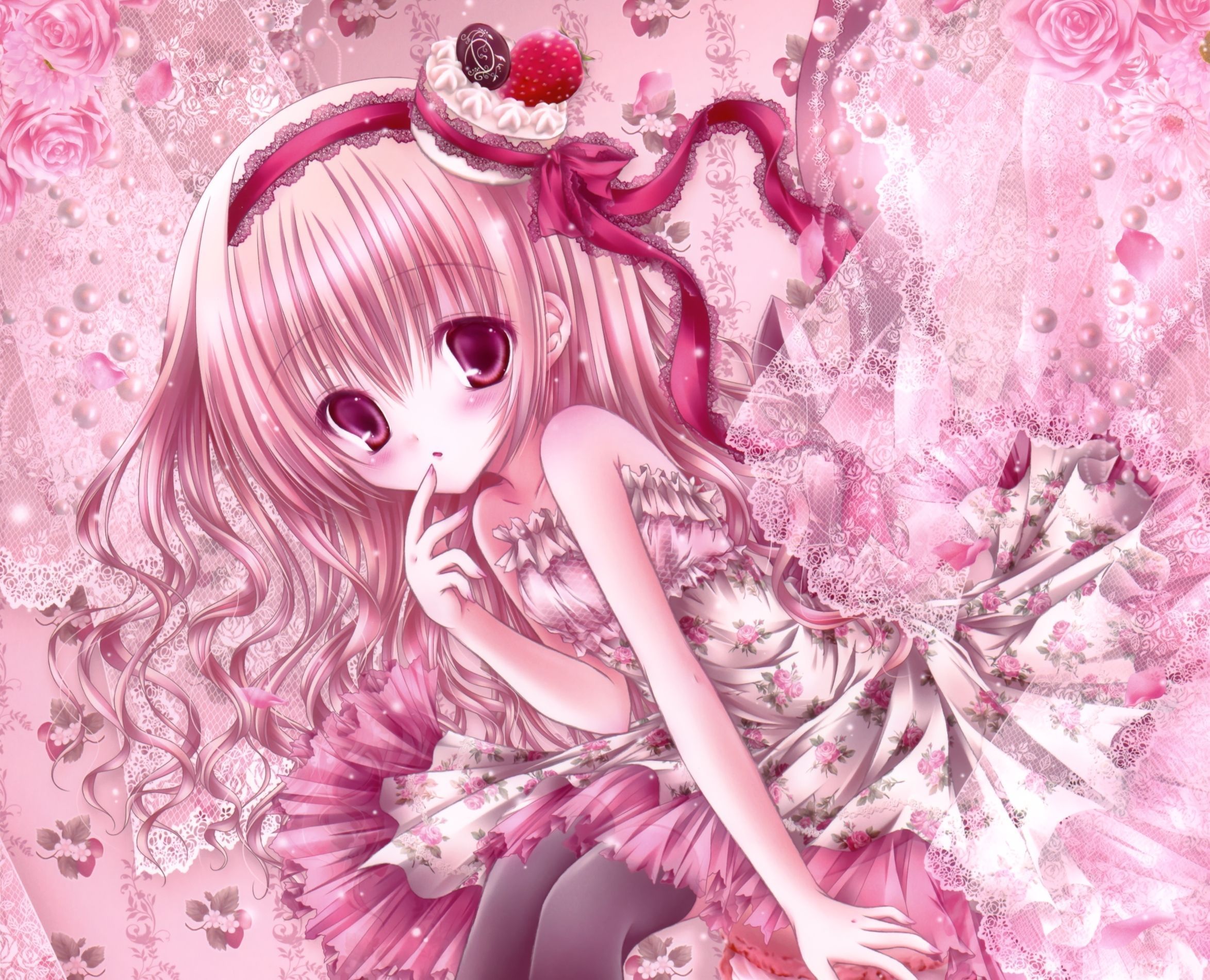 Pink Anime Girl Princess Wallpapers - Wallpaper Cave