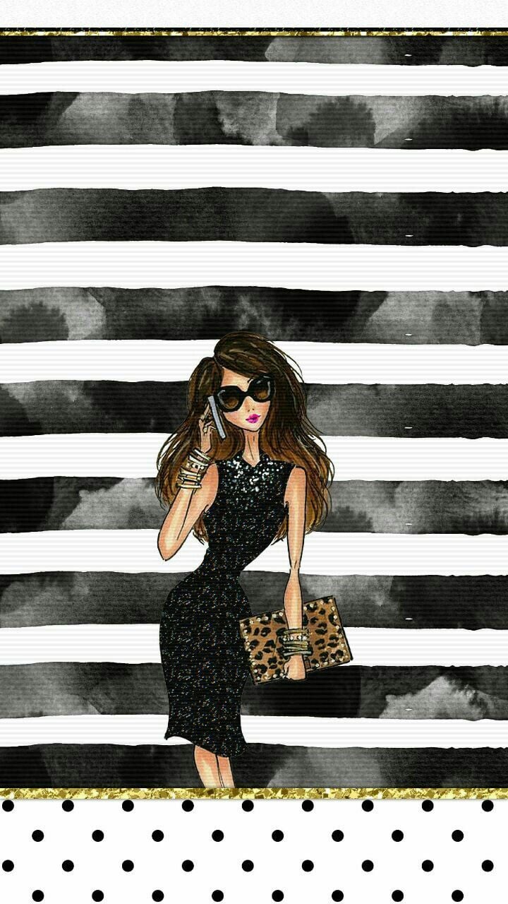 Chic Fashionista Wallpaper iPhone Girly. Girl iphone wallpaper, iPhone wallpaper fashion, iPhone wallpaper girly