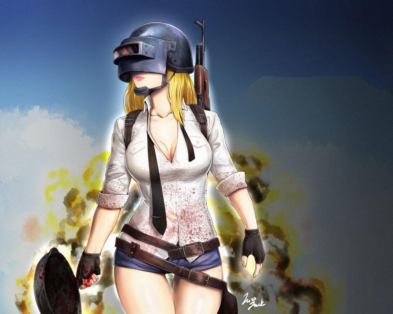 Pubg Girl Fan Art 1280x1024 Resolution HD 4k Wallpaper, Image, Background, Photo and Picture