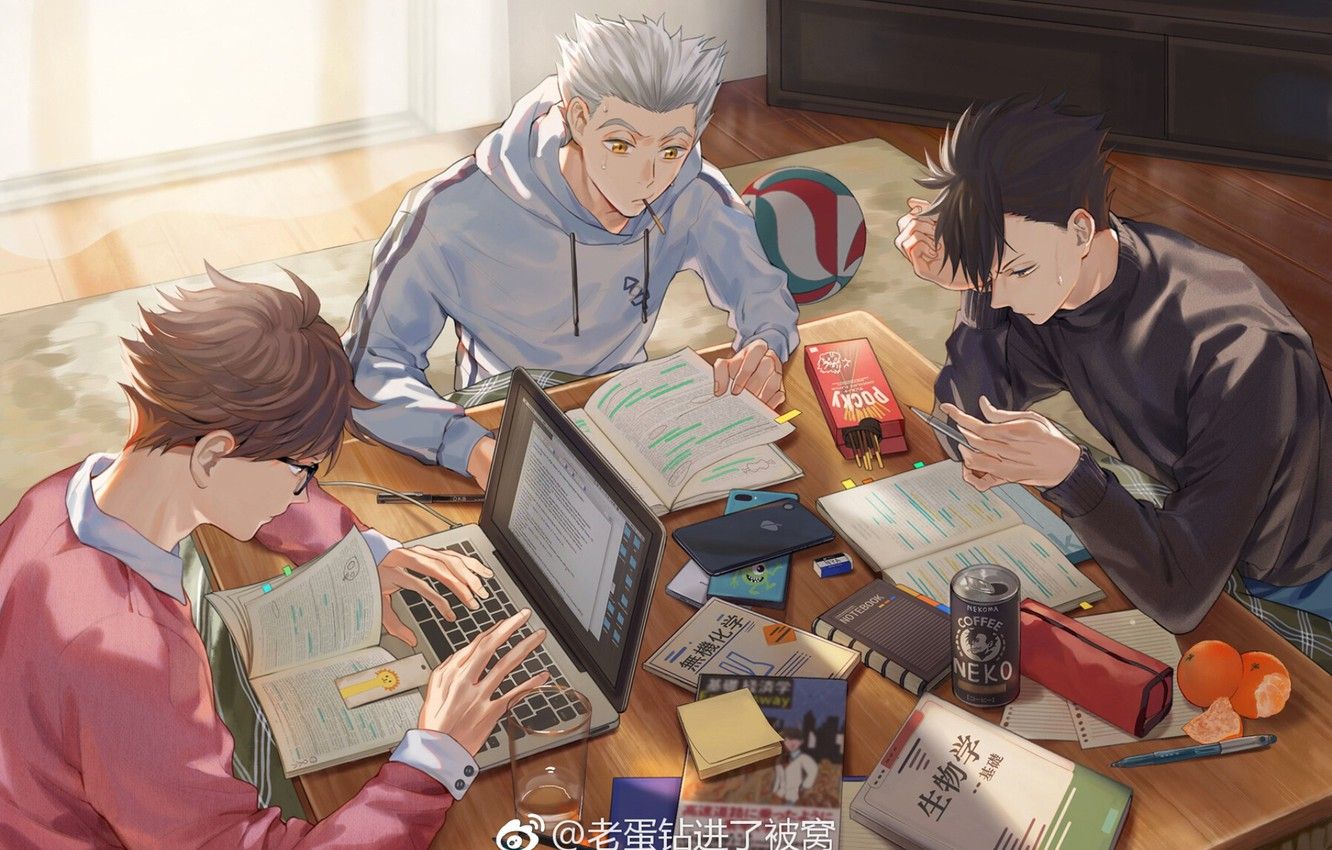 Wallpaper Haikyuu, Tooru Oikawa, Koutarou Bokuto, Tetsurō Kuroo