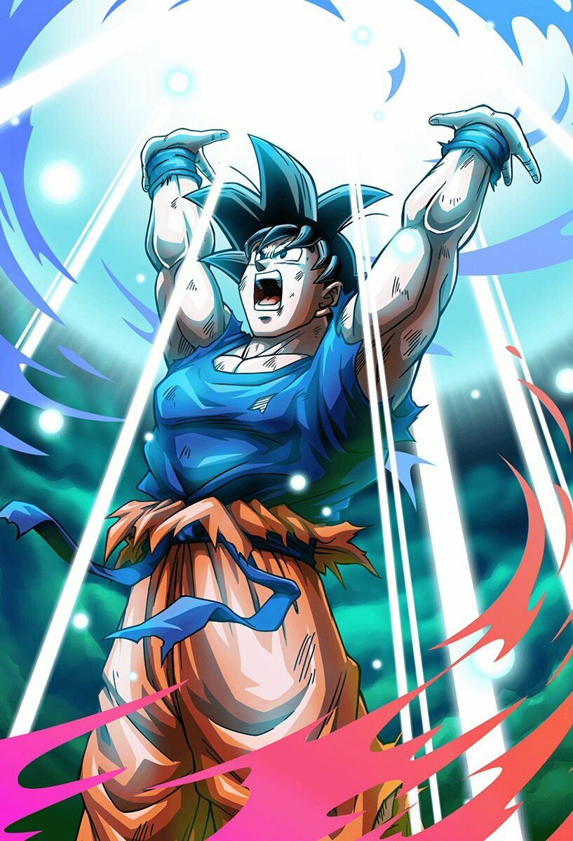 Goku using the spirit bomb♡>//w//<