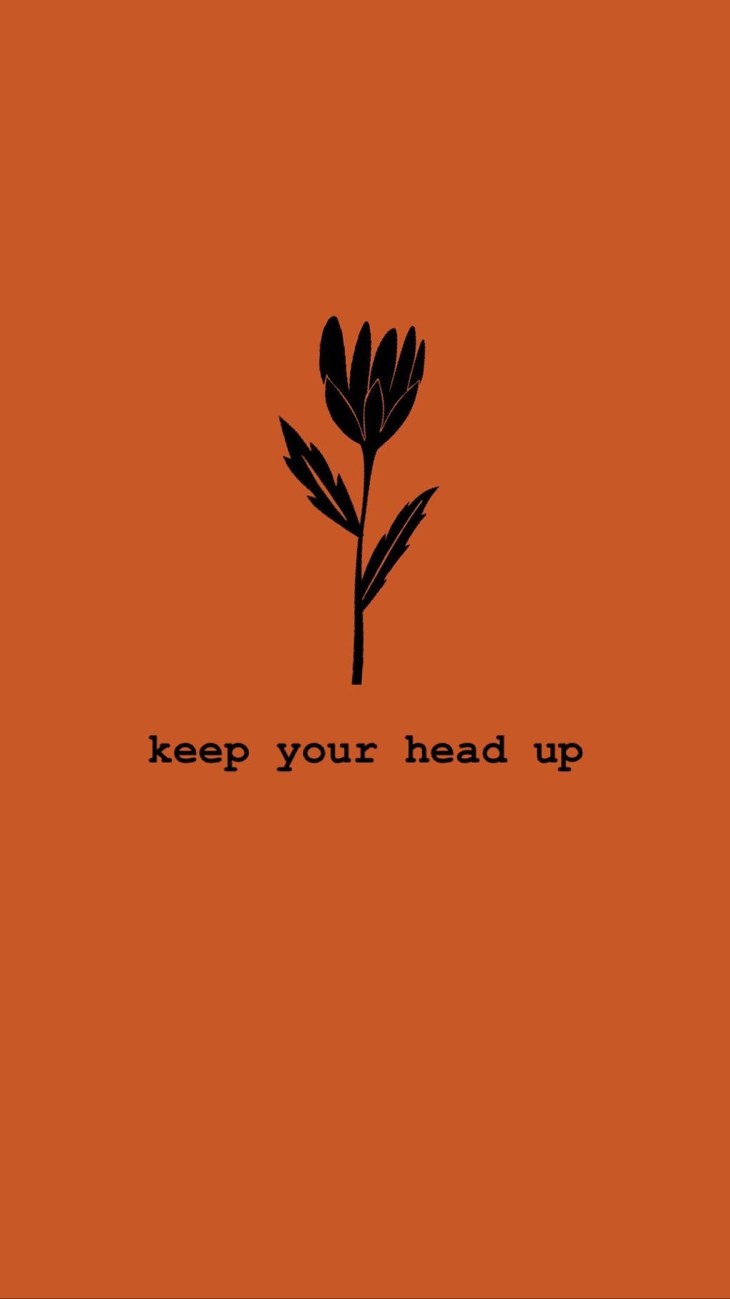 Keep Your Head Up. Positive Quotes Happiness. Orange aesthetic, Orange quotes, Happy quotes positive