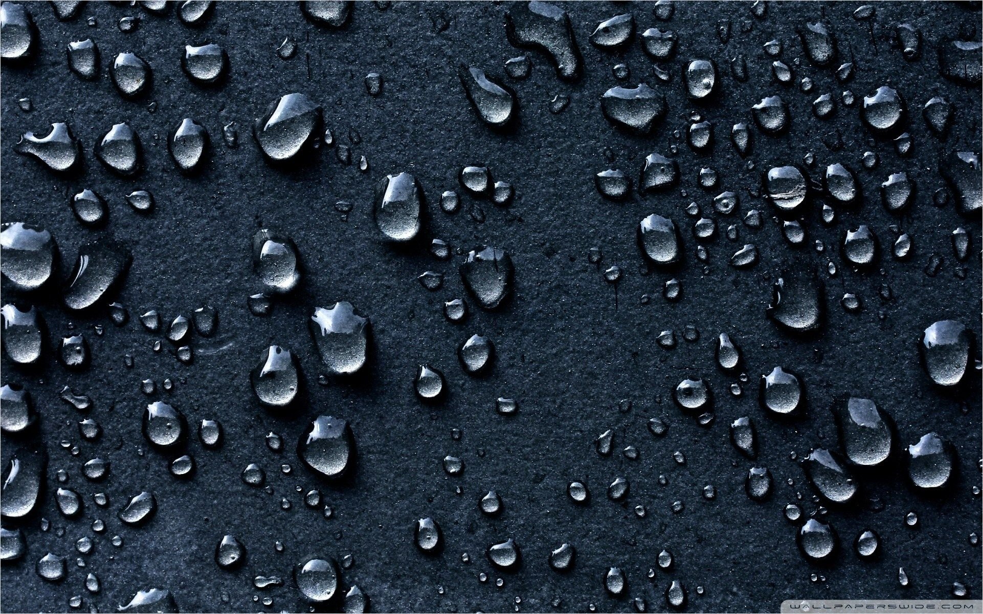 Water Drops Dark Background