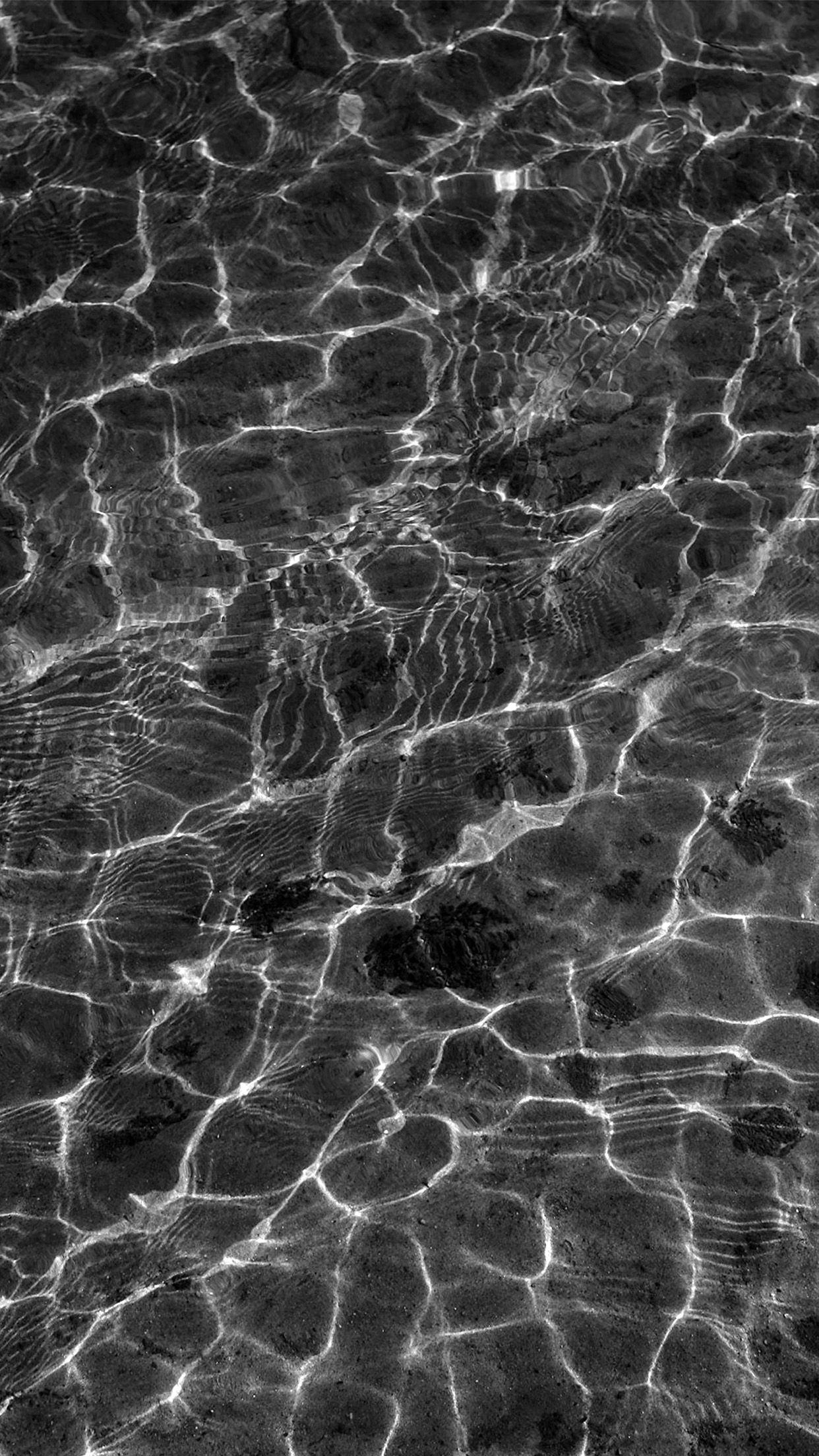 Ripple Water Nature Wave Pattern Bw Dark Wallpaper