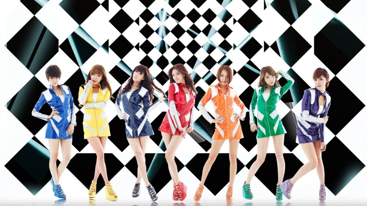 Women Rainbows Asians K Pop South Korea Rainbow (Band) Wallpaper