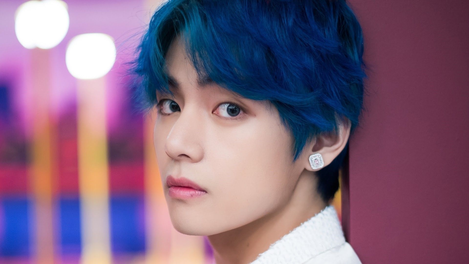 Blue Hair Taehyung Wallpaper - wide 4