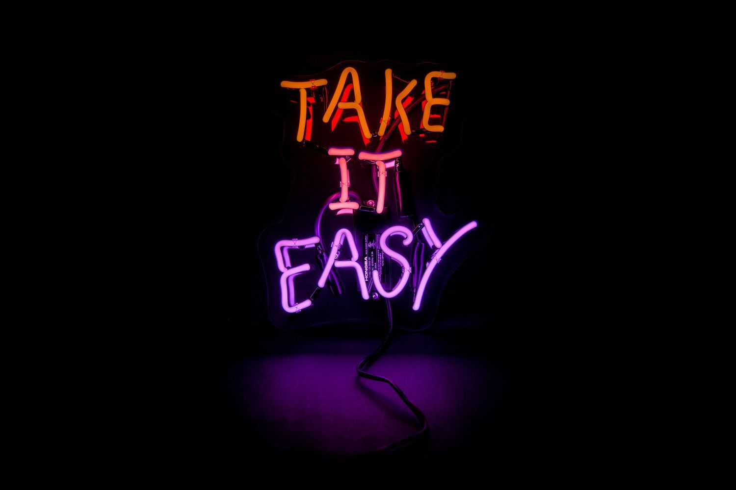 Take It Easy Neon Sign. Neon signs, Custom neon signs, Neon