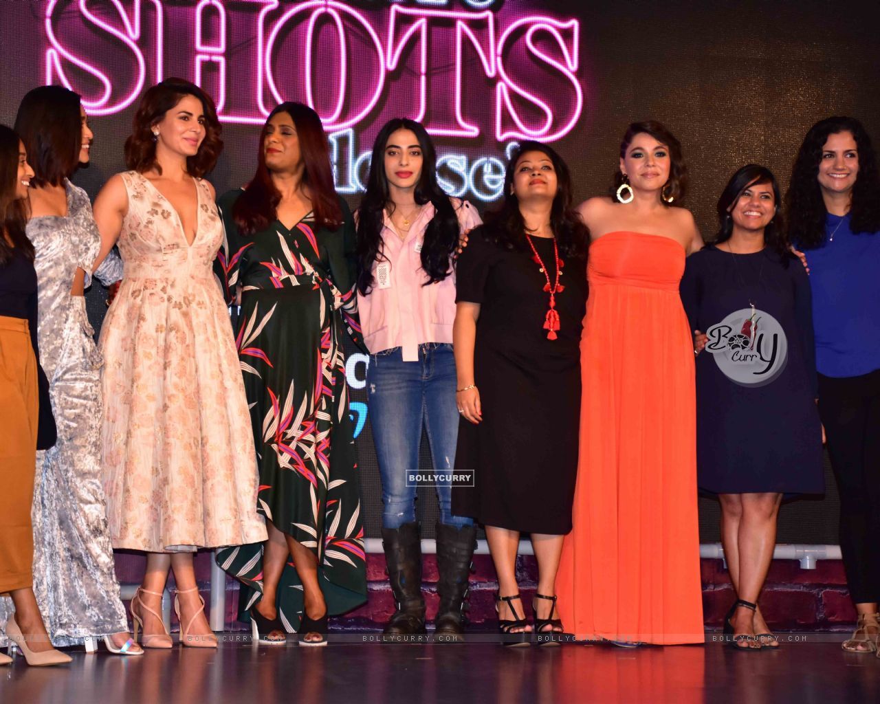 The cast of 'Four More Shots Please' at the trailer launch. Maanvi Gagroo Event Photo Gallery