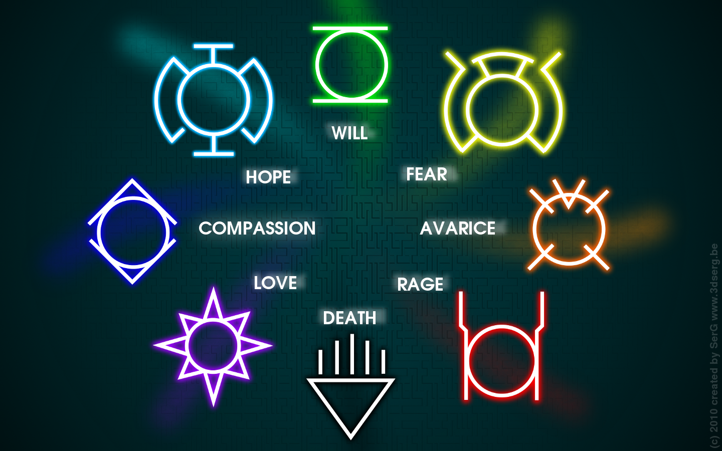 all colors of lantern rings