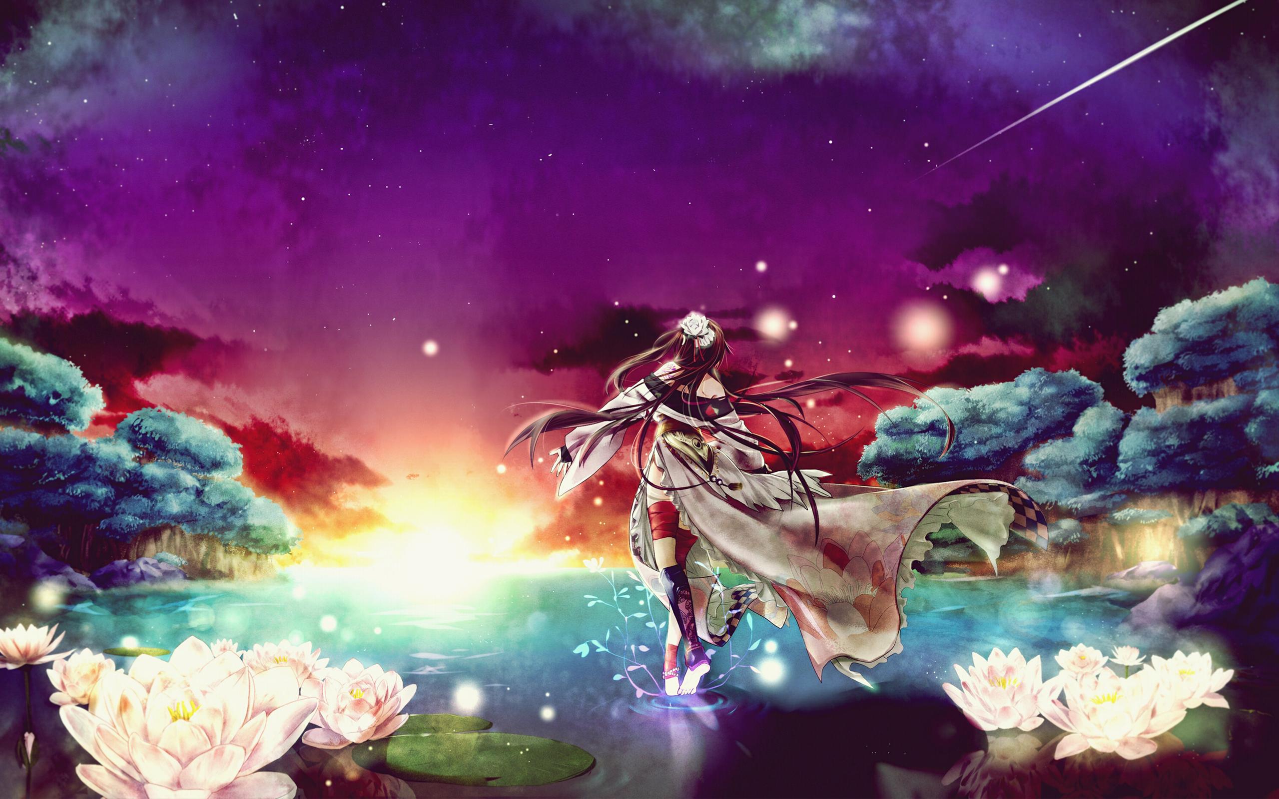 Colorful Anime Scenery Wallpaperx1600