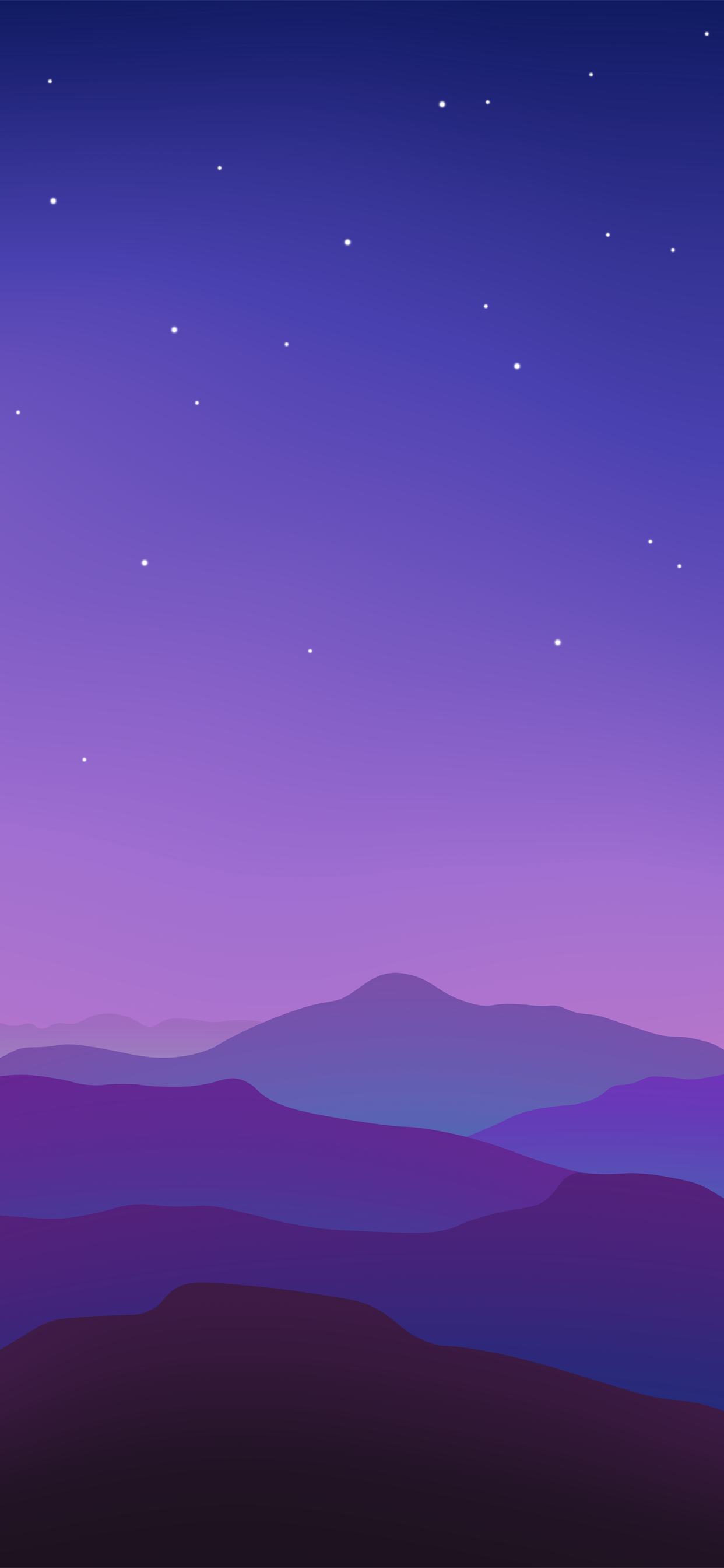Colorful vector landscape wallpaper for iPhone