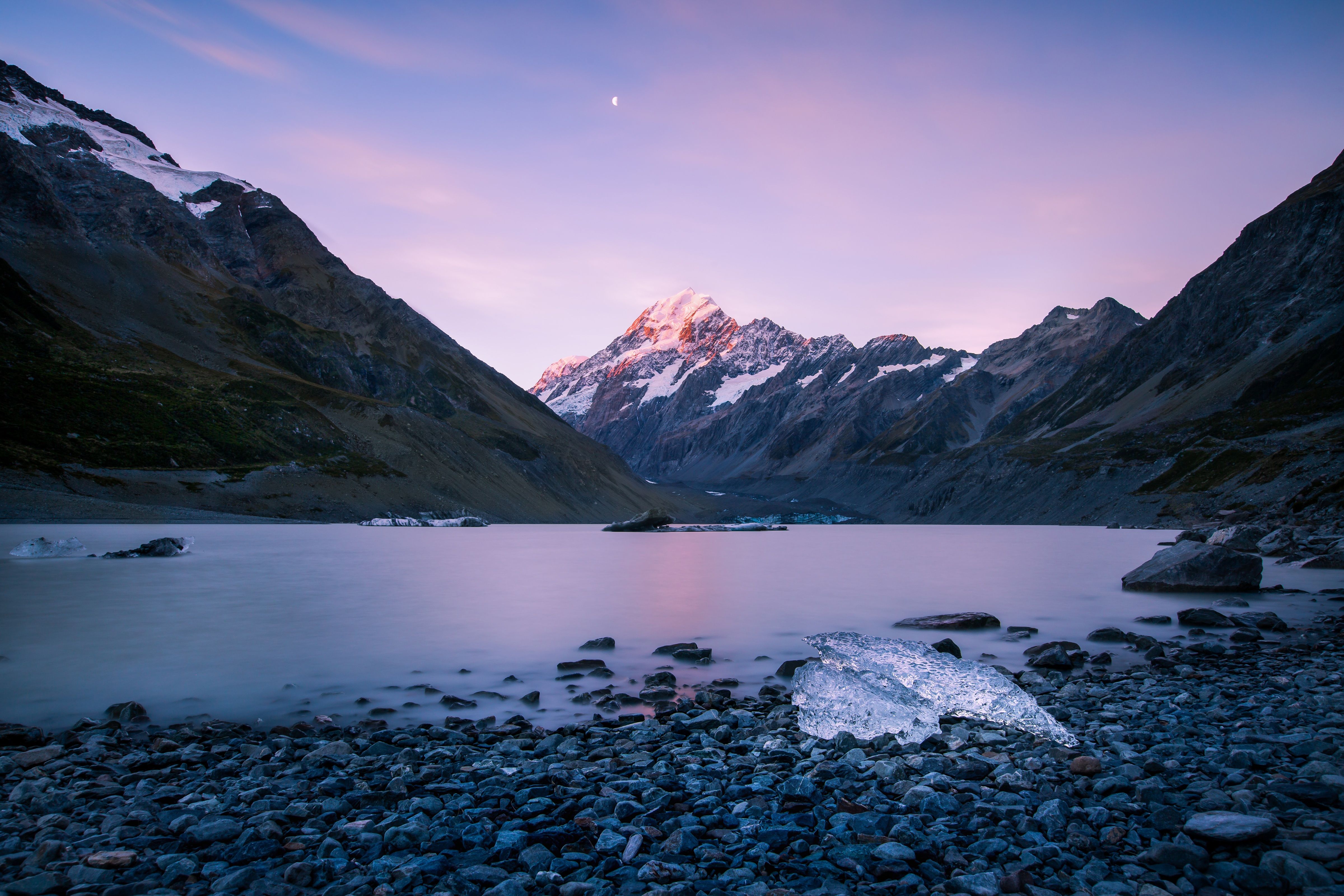 New Zealand Mountains Landscape Sky Ocean 5k, HD Nature, 4k