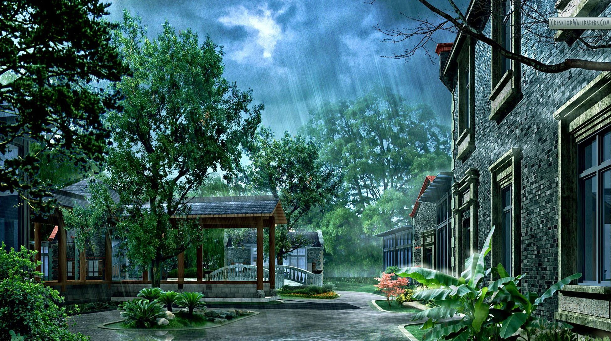 Beautiful Rainy Day HD Wallpaper for Desktop. Pakistani Fun. Rain wallpaper, Rainy day wallpaper, Landscape wallpaper