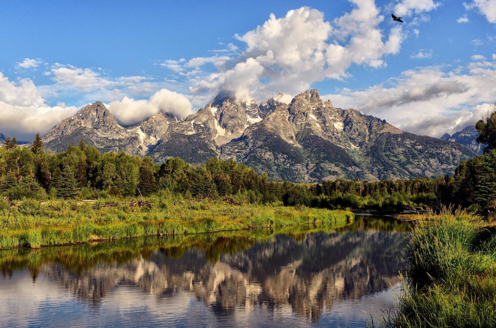 Jackson Lake Grand Teton National Park Wyoming Wallpapers Wallpaper Cave