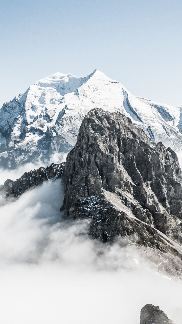 Mountain Snow Clouds HD Wallpapers - Wallpaper Cave